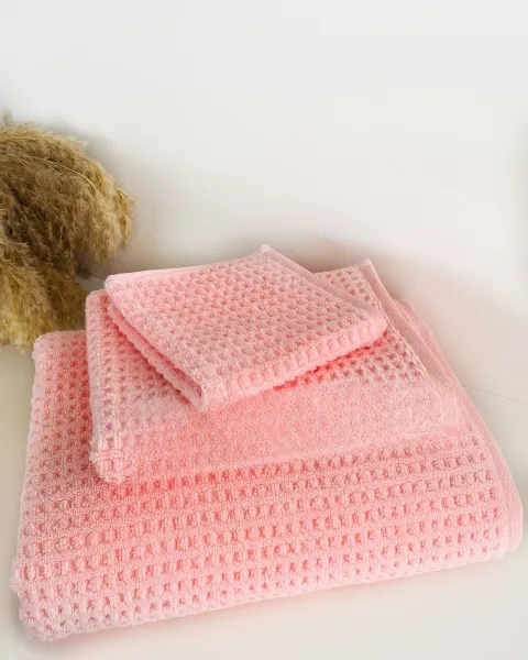Waffle Banyo Havlu Seti
